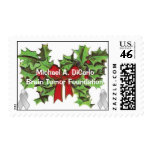 Grey Ribbon Christmas Stamp