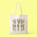 Grey Ribbon Reindeer (Diabetes) bags