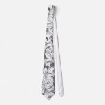 grey roses custom ties
