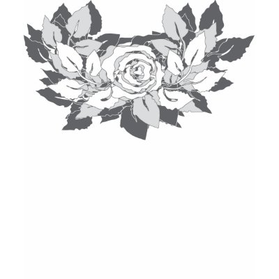 grey roses tshirt by VioDeSign