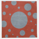 Grey Scattered Spots on Red Leather Texture napkins