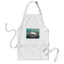 Grey Seal Pair On Rock Full Body aprons