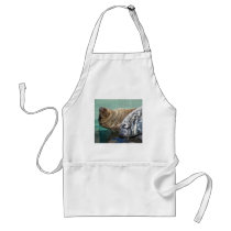 Grey Seal Pair Portrait aprons