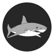 Grey shark stickers
