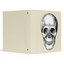 Grey Skull Face Binders