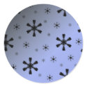 Grey Snowflake Stickers by emele2 Grey Snowflake Stickers