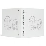 Grey Squirrel, Eating a Nut. Sketch. binders