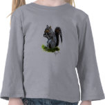 Grey Squirrel Toddler Long Sleeve Tee Shirt