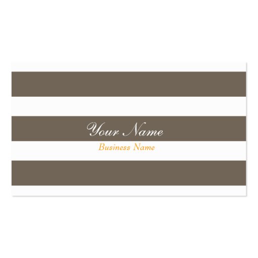 Grey Stripe Business Card