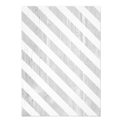 Grey Stripes Wedding Invitations