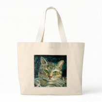 Grey Tabby Bag by arthelpinganimals Grey Tabby Bag