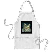 Grey Tabby Cat Apron
