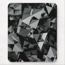 Grey Tetrahedron Mousepad mousepads