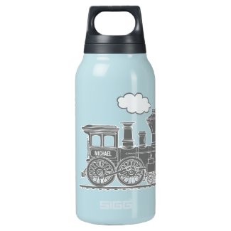 Grey train full name 0.3L thermo bottle