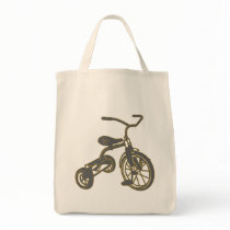 Grey Tricycle Canvas Bag