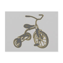 Grey Tricycle Post Card