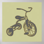 Grey Tricycle Poster