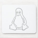 Grey tux mousepads