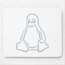 Grey tux mousepads