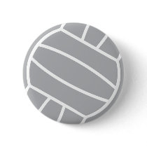 grey volleyball ball logo symbol buttons