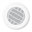 grey volleyball ball logo symbol magnets