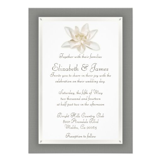 Grey Wedding Invitations