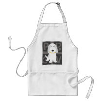 Grey & White PBGV aprons