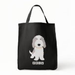 Grey & White PBGV Tote Bag