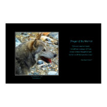 GREY WOLF Art Poster & Poem posters