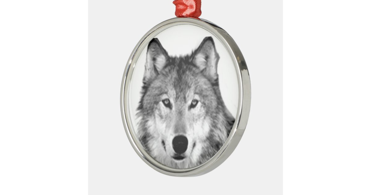 grey wolf christmas ornament zazzle grey wolf christmas ornament zazzle