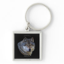 GREY WOLF Design Wildlife Art Key-chain Keychains