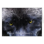 GREY WOLF EYES Wildlife Supporter blank card