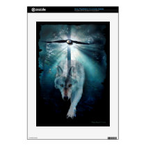 Grey Wolf, Forest & Eagle Playstation 3 Skin Ps3 Console Skins