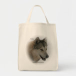 Grey Wolf Grocery Tote Bag