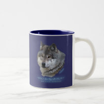 GREY WOLF HEAD Mug by RavenSpiritPrints GREY WOLF HEAD Mug