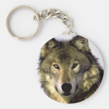 Grey Wolf Key Chain