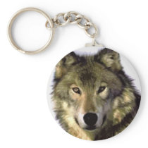 Grey Wolf Key Chain
