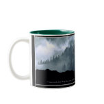Grey Wolf & Misty Mountain Forest Coffee Mug