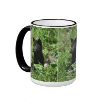 Grey Wolf Pup Wildlife Photography Mug