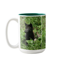 Grey Wolf Pup Wildlife Photography Mug