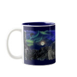 Grey Wolf, Ravens & Aurora & Totem Wildlife Mug