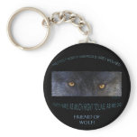 GREY WOLF Right to Live Key-Chain keychains