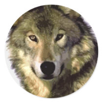 Grey Wolf Stickers