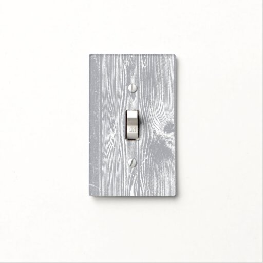Grey Wood Pattern Light Switch Cover Zazzle