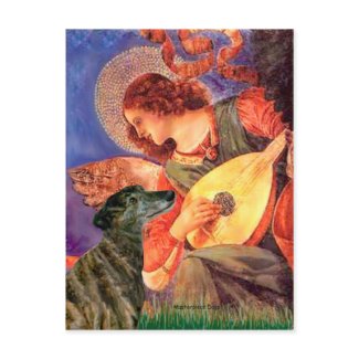 Greyhound (br2) - Mandolin Angel postcard