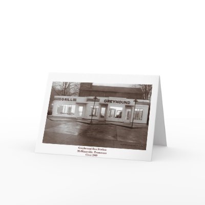 Greyhound Bus Station Card by bhbphotos