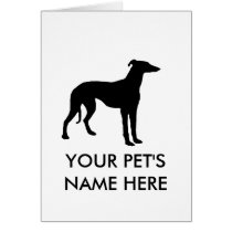 Greyhound Greeting Card