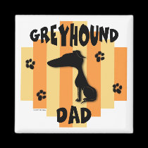Greyhound Dad Magnet magnets