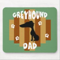 Greyhound Dad Mousepad mousepads