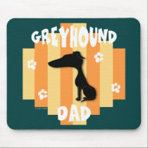 Greyhound Dad Mousepad mousepads
